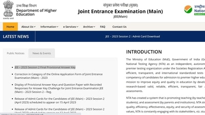 JEE Mains Final Provisional answer key released at jeemain.nta.nic.in JEE Mains Final Provisional answer key released at jeemain.nta.nic.in