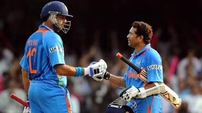 Yuvraj Singh and Sachin Tendulkar (ICC) Yuvraj Singh and Sachin Tendulkar (ICC)