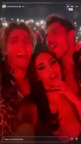 Kim Kardashian with her friends Kim Kardashian with her friends