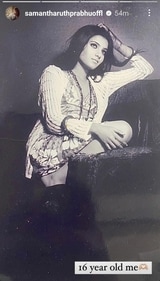 Samantha posted her throwback photo. Samantha posted her throwback photo.