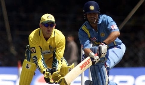 It was fitting that Sachin Tendulkar's 10000th ODI run came against Australia. (Getty) It was fitting that Sachin Tendulkar's 10000th ODI run came against Australia. (Getty)