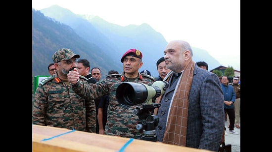 Against the backdrop of the India-China border tension, the Vibrant Villages Programme marks a new assertiveness. At its launch, Union home minister Amit Shah asserted that India would not allow even an inch of its territory to be encroached upon. (ANI/PIB)