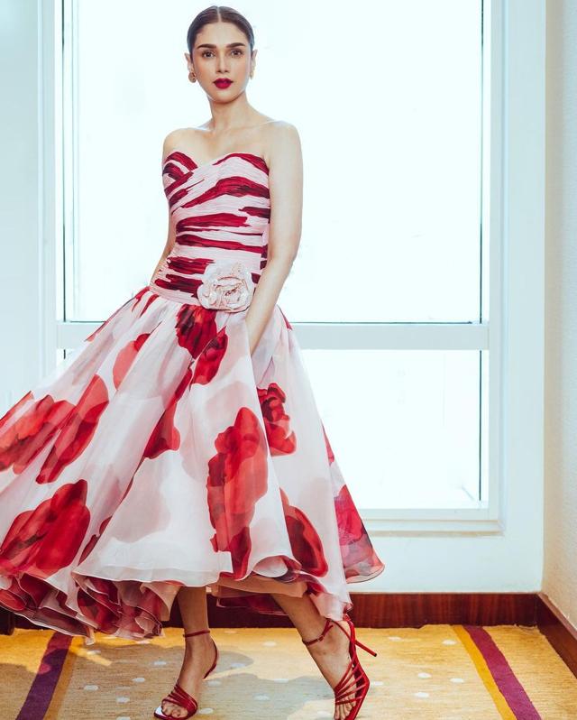 Aditi Rao Hydari in a floral tulle dress (Photo: Instagram) Aditi Rao Hydari in a floral tulle dress (Photo: Instagram)