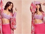 Malaika Arora drops a bombshell avatar in hot pink bralette and skirt for new photoshoot. 