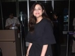 Parineeti Chopra seen at Mumbai airport Monday night. (Varinder Chawla)