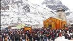 The portals of Kedarnath Dham were opened amid Vedic chants at 6.20am on Tuesday. (HT Photo)