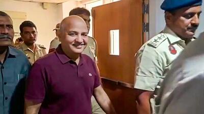 AAP leader and former Delhi deputy chief minister Manish Sisodia is brought to Rouse Avenue Court earlier in April. (PTI) AAP leader and former Delhi deputy chief minister Manish Sisodia is brought to Rouse Avenue Court earlier in April. (PTI)