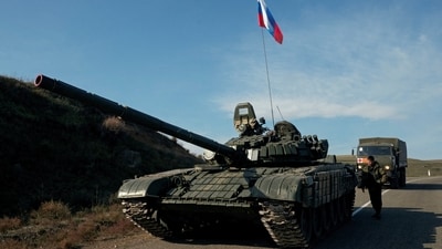 Russian tank. (REUTERS)