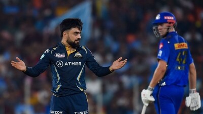 Rashid struck twice with his leg spin in one over and was soon joined in by fellow Afghan Noor, an 18-year-old who returned figures of 3-37. (AFP) Rashid struck twice with his leg spin in one over and was soon joined in by fellow Afghan Noor, an 18-year-old who returned figures of 3-37. (AFP)