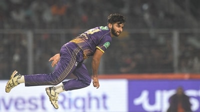 Shardul Thakur in action for KKR. (AFP)