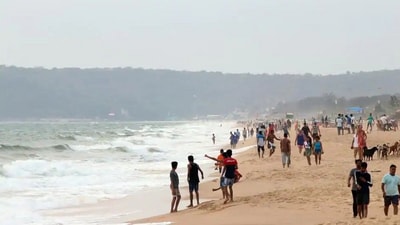 Calangute Beach: Calangute Beach is the most popular beach in Goa, known for its breathtaking scenery, crystal-clear waters, and abundant water sports activities. It is an ideal location for enjoying the sun and sand while also indulging in some adventure sports.&nbsp; (ANI)