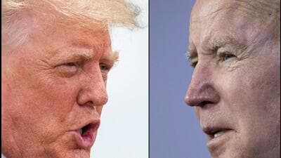 Former US president Donald Trump (left) and US President Joe Biden (AFP) Former US president Donald Trump (left) and US President Joe Biden (AFP)