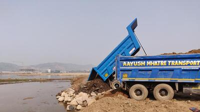 Hat-trick of wetland destruction spells doom for Uran allege Greens at Uran in Navi Mumbai, India, on Monday, December 24, 2018. (Photo by Bachchan Kumar/ HT PHOTO) Hat-trick of wetland destruction spells doom for Uran allege Greens at Uran in Navi Mumbai, India, on Monday, December 24, 2018. (Photo by Bachchan Kumar/ HT PHOTO)