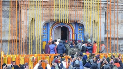 Devotees celebrated the occasion by playing loud drumbeats and dancing on the streets as they chanted "Jai bholenath" and "Har-Har Mahadev" slogans. (PTI) Devotees celebrated the occasion by playing loud drumbeats and dancing on the streets as they chanted "Jai bholenath" and "Har-Har Mahadev" slogans. (PTI)