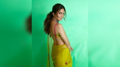In the snaps, Kriti Karbanda can be seen flaunting the Chanchal Organza Saree from the collection of Baise Gaba. (Instagram/@kriti.kharbanda) In the snaps, Kriti Karbanda can be seen flaunting the Chanchal Organza Saree from the collection of Baise Gaba. (Instagram/@kriti.kharbanda)