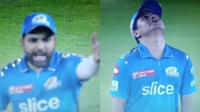 Rohit Sharma vents frustration in manic outburst at Chawla's fielding error Rohit Sharma vents frustration in manic outburst at Chawla's fielding error