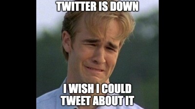 An individual shared this meme on Twitter after experiencing an outage. (Twitter/@sagartweetss_)