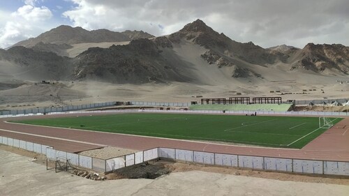 Football Stadium located near Leh City. (Raavi Khajuria) Football Stadium located near Leh City. (Raavi Khajuria)