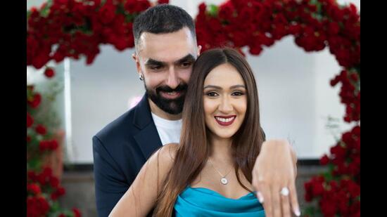 Krissann Barretto with beau Nathan Karamchandani (Photos: Ara Alexandar)