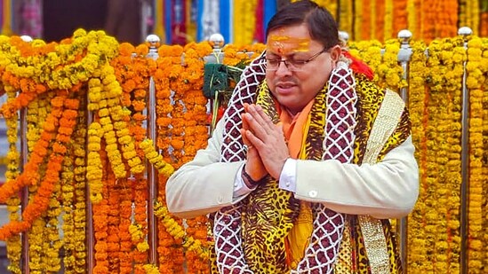 At the time of opening the doors, CM Dhami offered prayers at Kedarnath and wished for the happiness and prosperity of the country and the state.&nbsp;(PTI)
