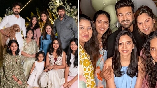 Upasana Kamineni posted pictures with family and friends from her baby shower on her Instagram.