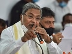 Former chief minister Siddaramaiah and DK Shivakumar, the president of the KPCC.