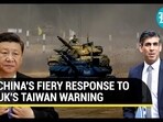CHINA'S FIERY RESPONSE TO UK'S TAIWAN WARNING CHINA'S FIERY RESPONSE TO UK'S TAIWAN WARNING
