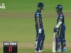 Wriddhiman Saha (R) and Shubman Gill discuss. Wriddhiman Saha (R) and Shubman Gill discuss.