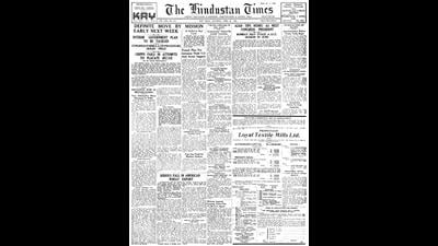 HT This Day: April 27, 1946 -- Azad tips Nehru as next Congress president HT This Day: April 27, 1946 -- Azad tips Nehru as next Congress president