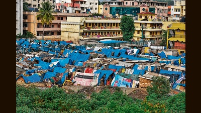 A 2021 survey found that Bengaluru has 597 slum areas. (Shutterstock)