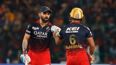 Chasing a target of 201 runs, RCB were restricted to 179/8 in 20 overs, despite a half-century from Virat Kohli (54). (IPL Twitter) Chasing a target of 201 runs, RCB were restricted to 179/8 in 20 overs, despite a half-century from Virat Kohli (54). (IPL Twitter)