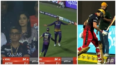 Iyer silenced the hostile Chinnaswamy crowd by taking a diving catch (PTI-IPL) Iyer silenced the hostile Chinnaswamy crowd by taking a diving catch (PTI-IPL)
