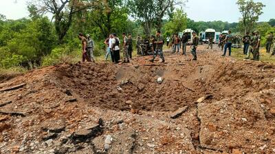 Eleven people were killed in a Maoist attack in Chhattisgarh’s Dantewada district on Wednesday. (PTI) Eleven people were killed in a Maoist attack in Chhattisgarh’s Dantewada district on Wednesday. (PTI)