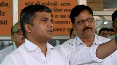 Noida district magistrate Manish Verma imposed a penalty of ₹1 lakh each on over 100 private schools in the district . (HT Archive) Noida district magistrate Manish Verma imposed a penalty of ₹1 lakh each on over 100 private schools in the district . (HT Archive)