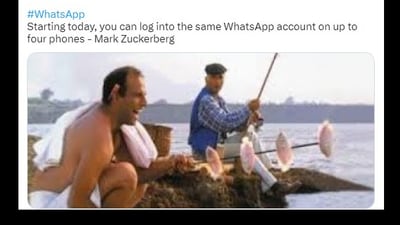 Many are sharing memes on Twitter regrading the recent update of WhatsApp. (Twitter/@chintamani0d) Many are sharing memes on Twitter regrading the recent update of WhatsApp. (Twitter/@chintamani0d)