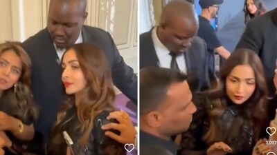Malaika Arora was mobbed by fans at a recent event. Malaika Arora was mobbed by fans at a recent event.