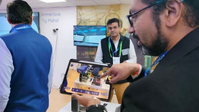 Product is demonstrated using Metaverse technology. (Singh Rahul Sunilkumar) Product is demonstrated using Metaverse technology. (Singh Rahul Sunilkumar)