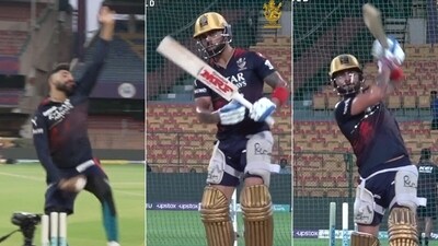 Virat Kohli went berserk after getting beaten by Mohammed Siraj twice. (RCB/Screengrab) Virat Kohli went berserk after getting beaten by Mohammed Siraj twice. (RCB/Screengrab)