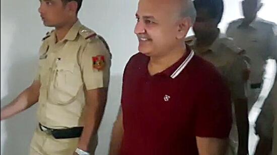 Delhi's former deputy chief minister Manish Sisodia brought to Rouse Avenue Court in connection with the alleged irregularities in the now-scrapped excise policy. (ANI)