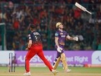 Bengaluru, Apr 26 (ANI): Kolkata Knight Riders' Jason Roy walks back after being bowled by Royal Challengers Bangalore's Vijaykumar Vyshak in a match of the Indian Premier League 2023, at M.Chinnaswamy Stadium, in Bengaluru on Wednesday. (ANI Photo/Digital Restriction)
Bengaluru, Apr 26 (ANI): Kolkata Knight Riders' Jason Roy walks back after being bowled by Royal Challengers Bangalore's Vijaykumar Vyshak in a match of the Indian Premier League 2023, at M.Chinnaswamy Stadium, in Bengaluru on Wednesday. (ANI Photo/Digital Restriction)