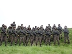 Indian army troops arrived to participate in the seventh edition of the bilateral training exercise Ajeya Warrior 2023 with UK Army on Thursday. Indian army troops arrived to participate in the seventh edition of the bilateral training exercise Ajeya Warrior 2023 with UK Army on Thursday.