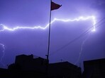 Thunderstorms with lightning occurred in several south Bengal districts, (Representative)