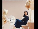 Son Ye-jin with her dog, Kitty. Son Ye-jin with her dog, Kitty.