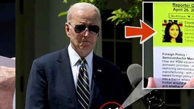 President Biden found himself in another embarrassing situation as he was caught using cheat sheets during a press conference with South Korean President Yoon Suk Yeol. President Biden found himself in another embarrassing situation as he was caught using cheat sheets during a press conference with South Korean President Yoon Suk Yeol.