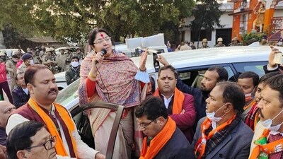 West Bengal BJP MP Locket Chatterjee. West Bengal BJP MP Locket Chatterjee.