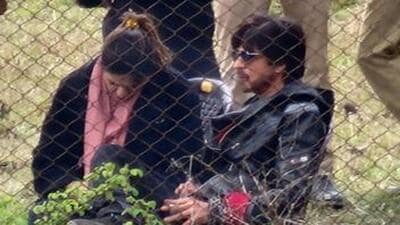 Actor Shah Rukh Khan shot with Taapsee Pannu in Kashmir, for their upcoming film Dunki.