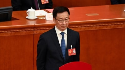 China's Vice President Han Zheng. (AFP) China's Vice President Han Zheng. (AFP)
