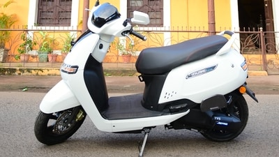 The TVS iQube is a green, high-tech, and practical urban e-scooter.