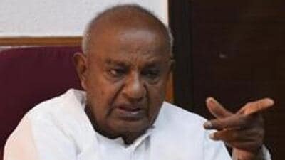 Former Prime Minister H D Deve Gowda. (HT PHOTO) Former Prime Minister H D Deve Gowda. (HT PHOTO)