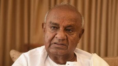 Former Prime Minister H D Deve Gowda. (HT Photo) Former Prime Minister H D Deve Gowda. (HT Photo)